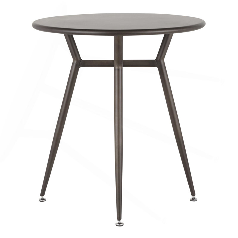 Palermo Round Metal Dining Table, Antique