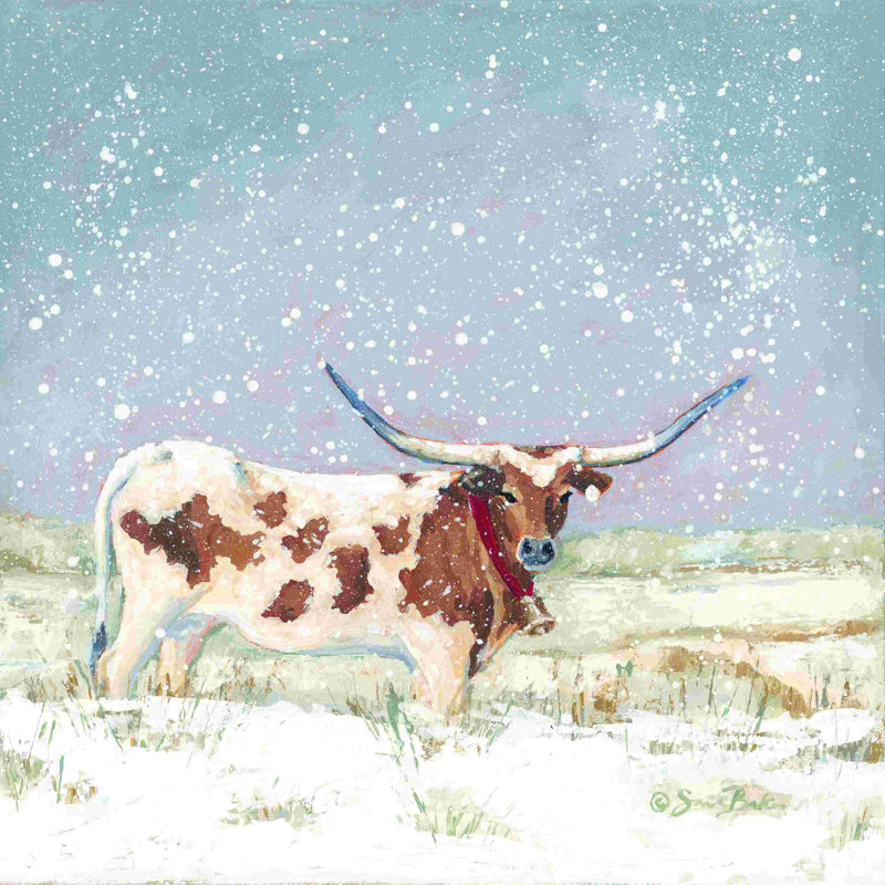 Longhorn Holiday, H 30 po x l 30 po