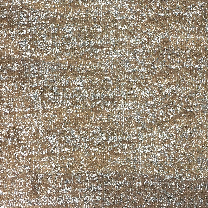 Solid Metallic Velvet | Glen Fabric_GLEN, Latte