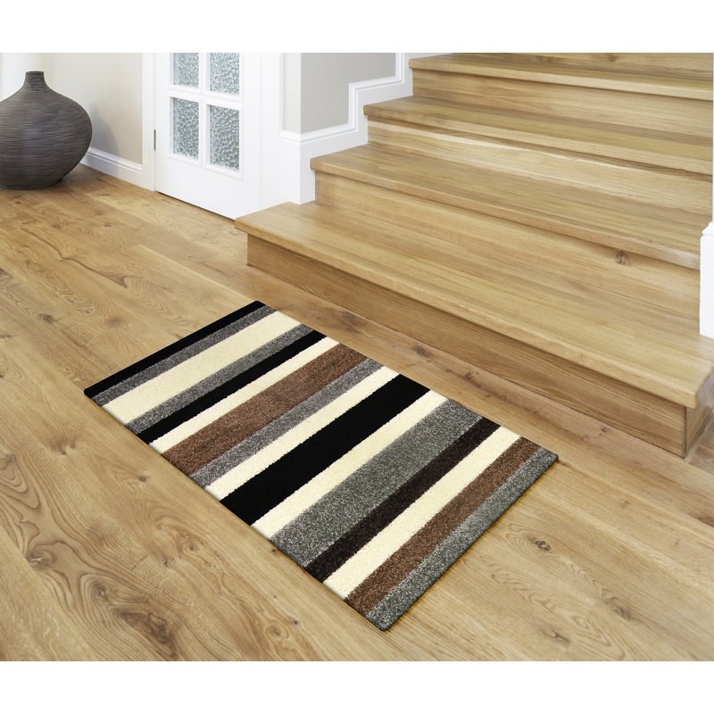 Hyatt Striped Area Rug Set, Rectangle 66 x 100cm