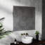 Miroir de salle de bain 32 po en aluminium argenté - grande surface de réflexion, cadre solide, apparence élégante