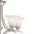 Whetsel 5-Light Indoor Brushed Nickel Classic/Traditional Chandelier with Alabaster Glass Bell Shades-24081094