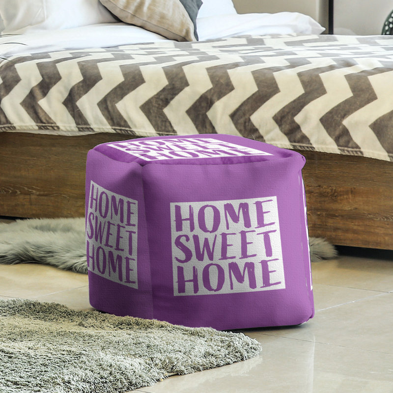Repose-pieds à cubes wyoming the home, Violet