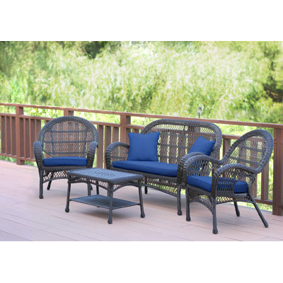 Mangum 4 - Person Patio Conversation Set with Cushions