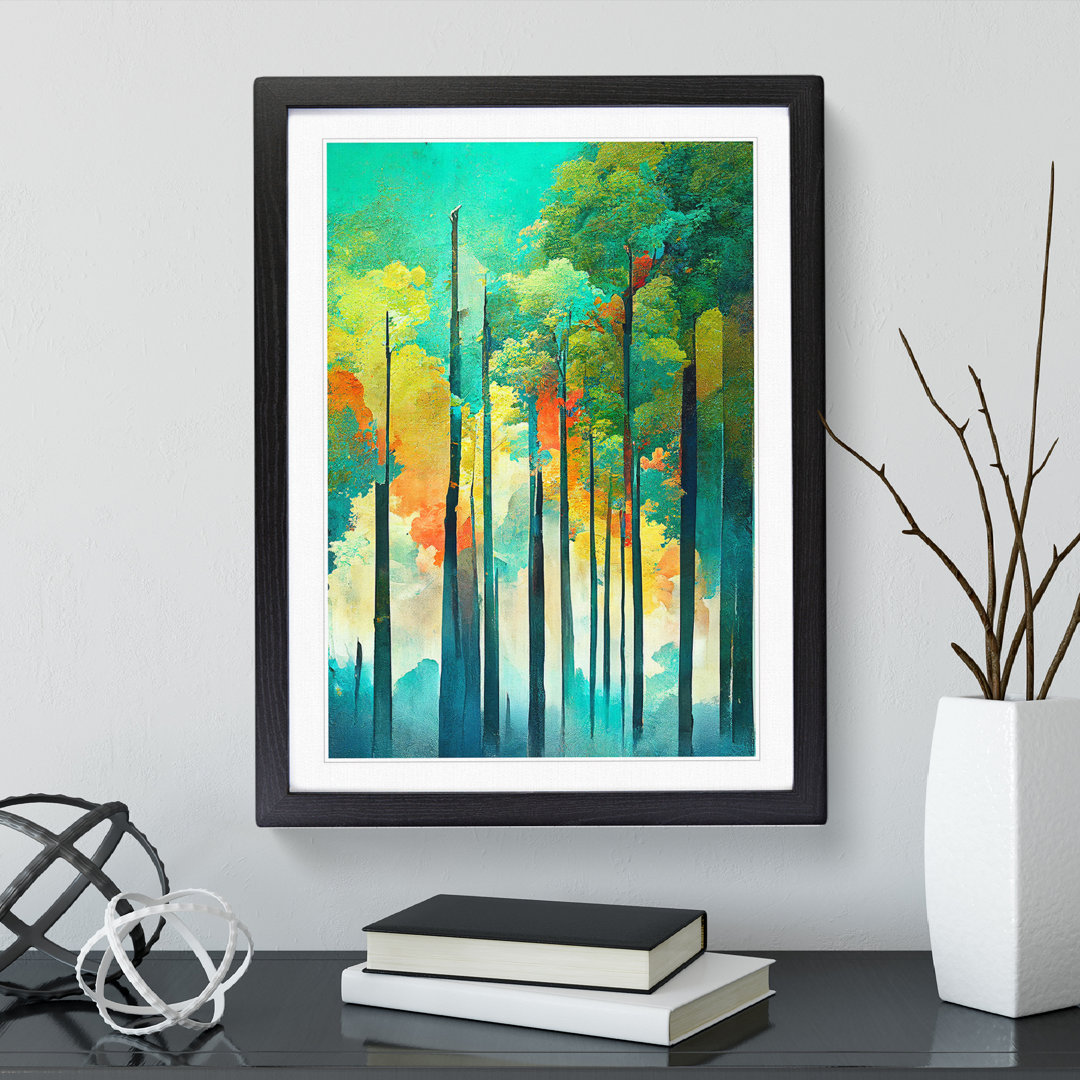 Forest Composition No.6 Abstract - Single Picture Frame Print