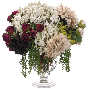 Fabric Mixed Assortment Arrangement in Vase