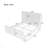 50.7'' High Headboard Corduroy Upholstered Bed Frame With Vertical Stripe Wingback And High Footboard No Box Spring Needed-105504222-105504223