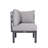 Chelsea 6‑Piece Outdoor Patio Sectional – Powder‑Coated Aluminum U‑Shape Conversation Set with Removable Cushions-63702412