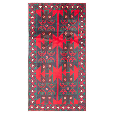 Teimani Red Rug 3'3" x 6'1"