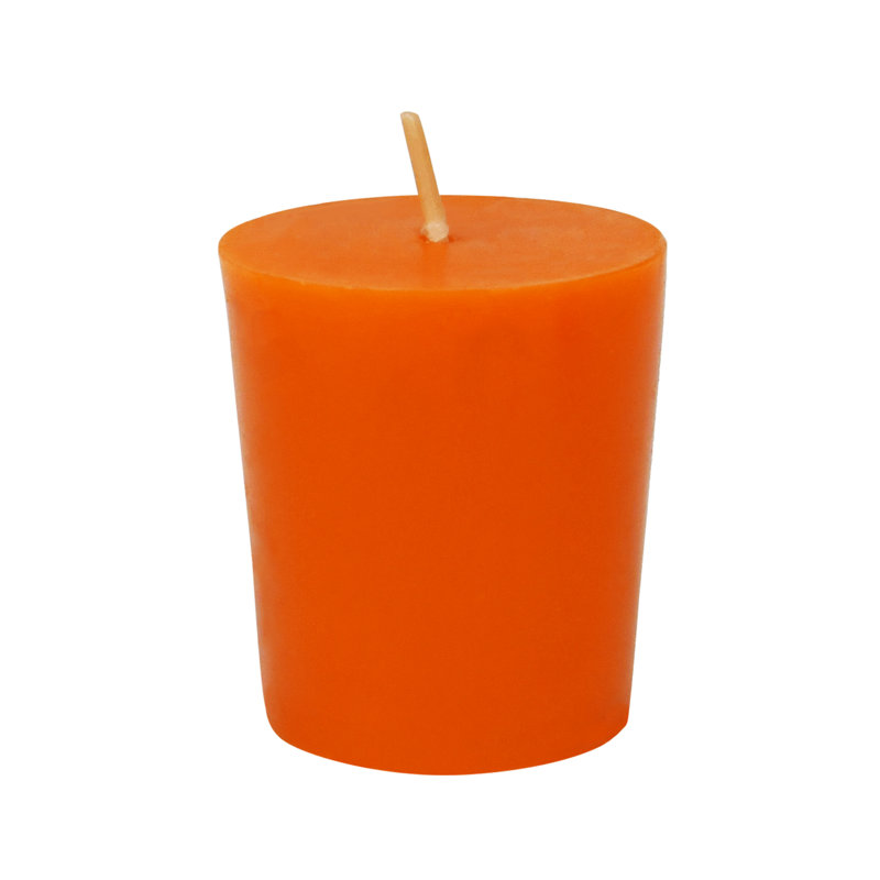 Bougie votive sans parfum Votive, Orange, Ensemble de 96