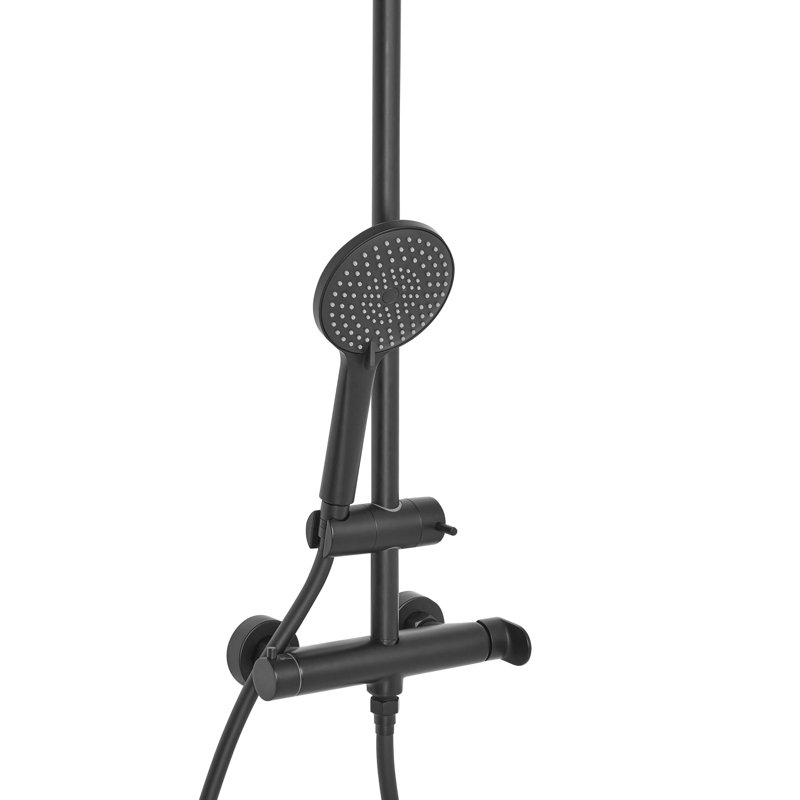 Rain Shower Head, Matte Black