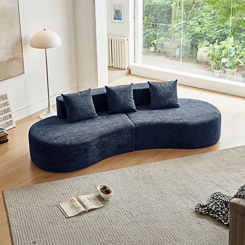 Canapé modulaire Boneless, Bleu