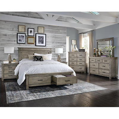 Eldrid Solid Wood Piece Bedroom Set