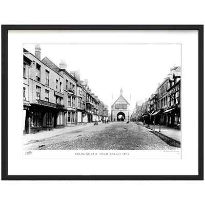 Bridgnorth, High Street 1896 by Francis Frith - Single Picture Frame Print