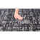 Machine Washable Frances Gray/Black Rug