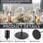 Matte Black Taper Candle Holders, 6 Pack