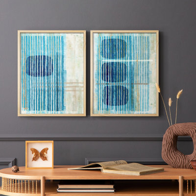 Blue Blue Horizon I-Premium Framed Print -Ready to Hang - No Nails Required - No Nails Required