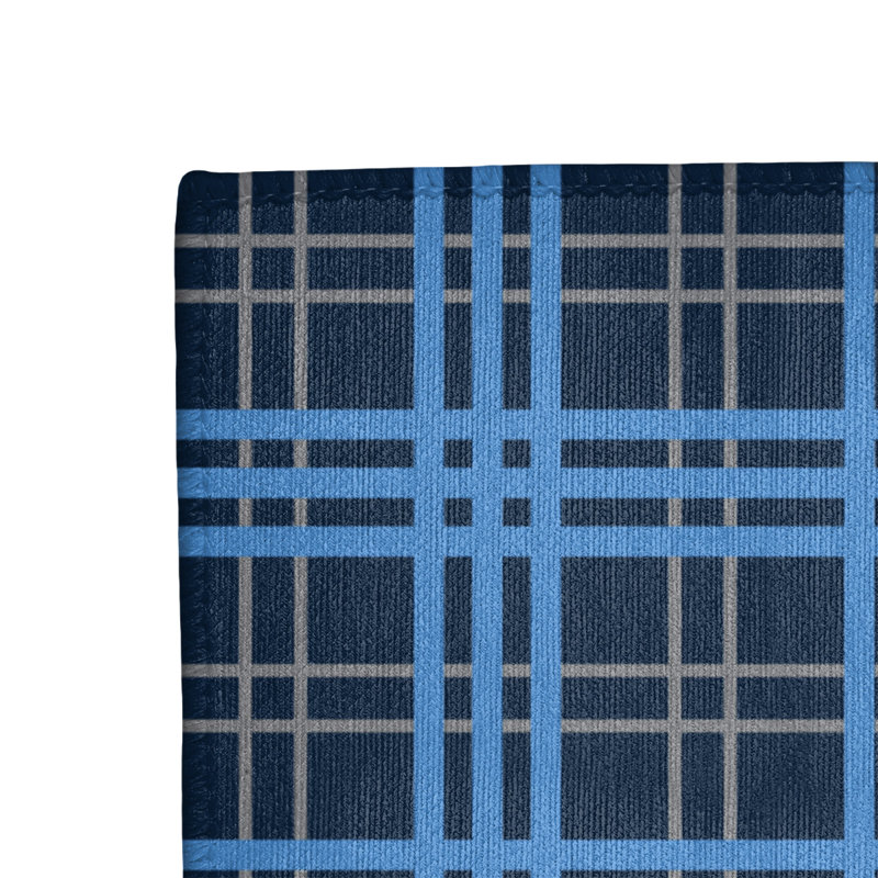 Tapis noir à carreaux, Rectangle 2 pi x 3 pi