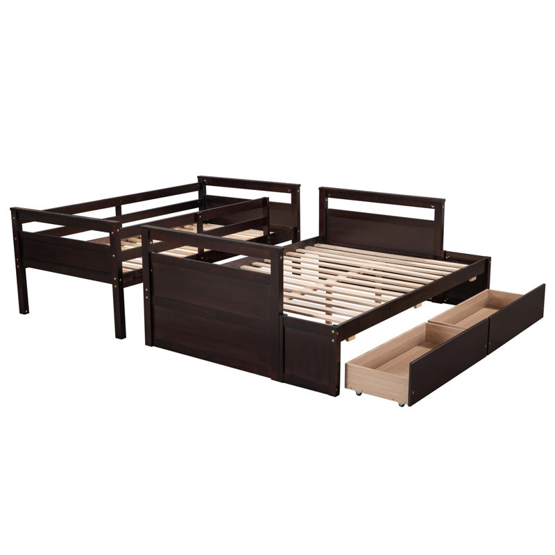 Bunk Bed With Storage, Espresso