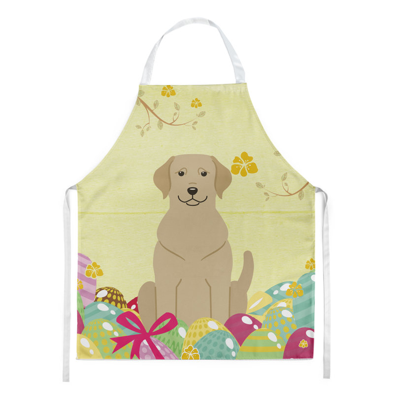 Tablier œufs de pâques, Labrador, Jaune / beige