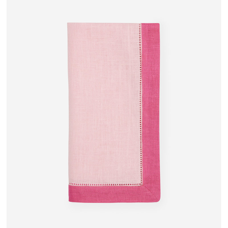 Roma Linen Napkins, Carnation/Pink