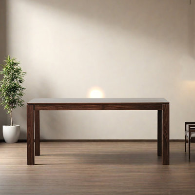 All Solid Walnut Long Rectangular Dining Table