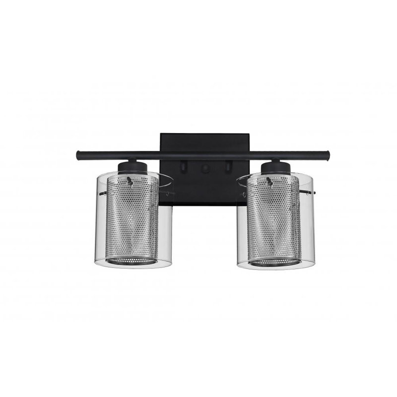 Éclairage pour meuble-lavabo à intensité variable Aimme, Clair / Chrome, 2