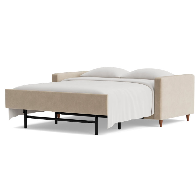 MCM Sofa Bed, Velvet - Beige