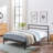 Downey Metal Platform Bed-470425185