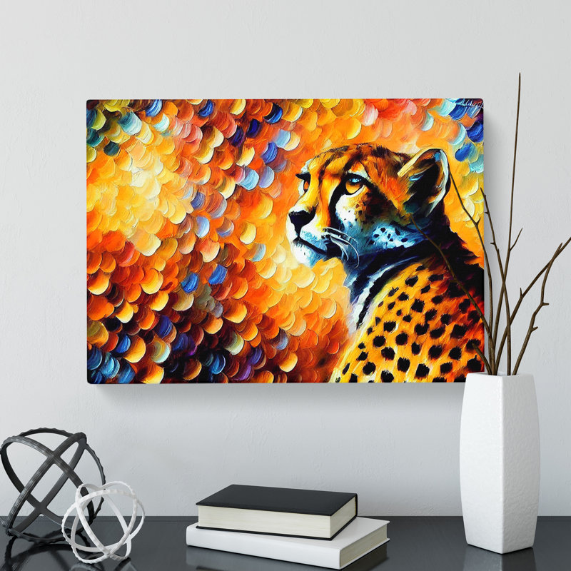 Cheetah Vol.2 Abstract - Wrapped Canvas, 35cm H x 50cm W x 3cm D