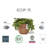 Ecopots Oslo Indoor/Outdoor Modern Recycled Plastic Flower Pot Planter-80209420-80209422