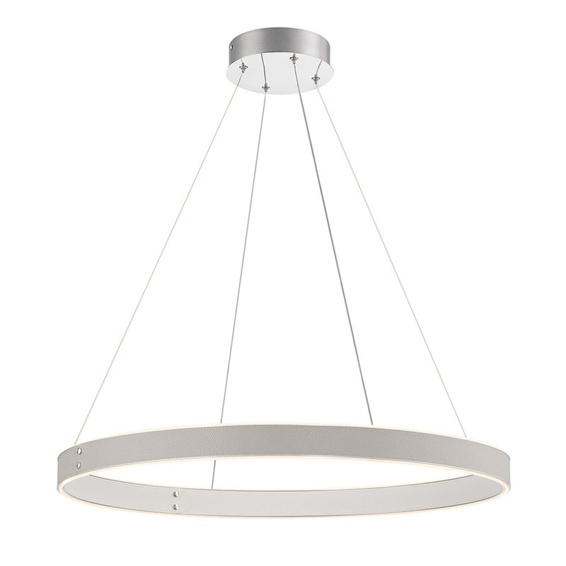 Lustre 1 lumière Verdura, Gris / blanc