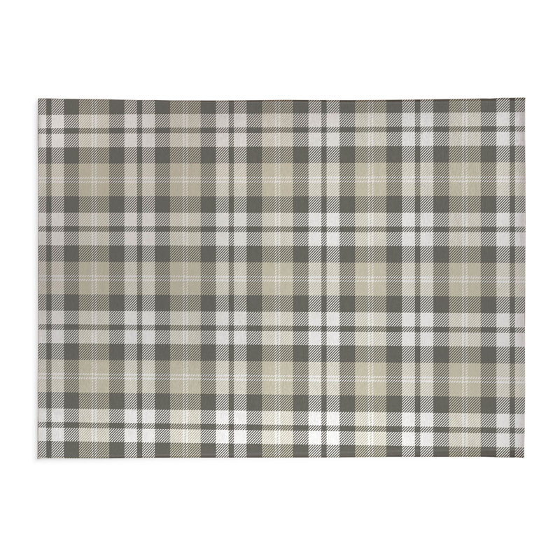 Tapis de bureau Gen Gen, L 7 pi x L 5 pi, Brun clair/ Anthracite