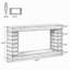 Console 70,8 "rectangulaire avec base géométrique pour le salon-1380895569