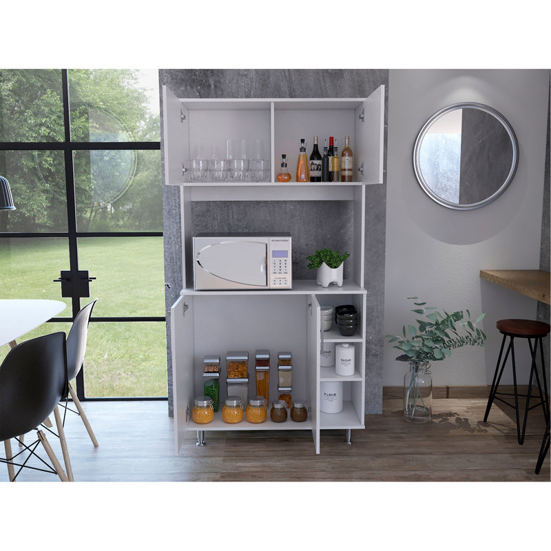 Bayshore 3-Shelf Pantry Cabinet White