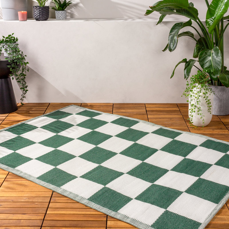 Checkerboard Chequered 120cm X 180cm Area Rug