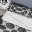 Ensemble de housse de couette moderne noir et blanc Modern Hexagon III-109155865