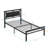 Twin Size Metal Bed Sturdy System Metal Bed Frame, Modern Style And Comfort To Any Bedroom, Black