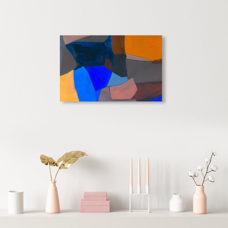 Patchwork Dream I Canvas Abstract Print by Oliver Gal, Black Frame, 15 x 10, 16"H x 24"W, Canvas Unframed