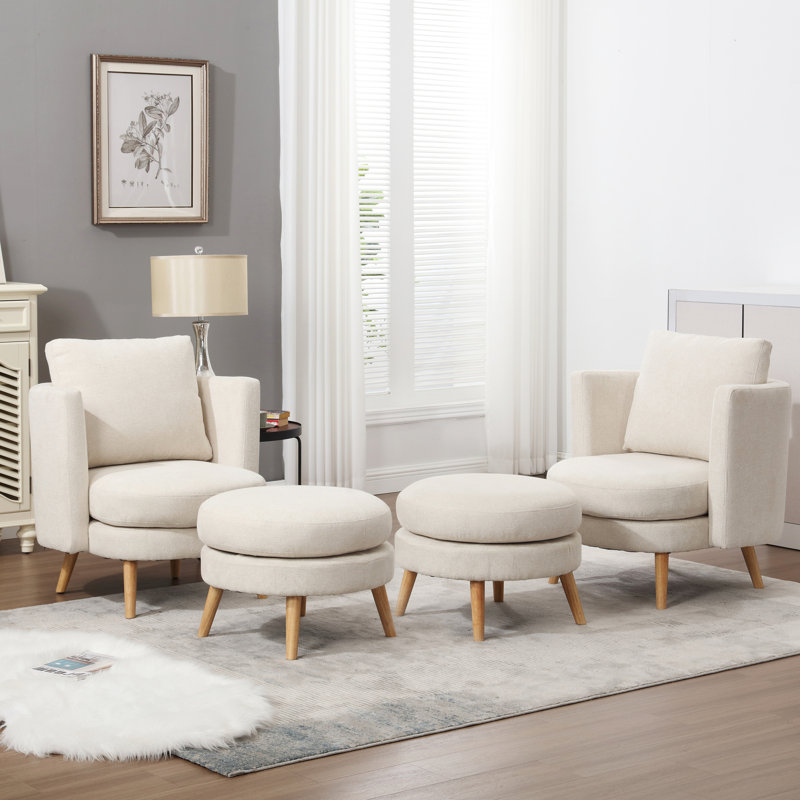 Fauteuil Kearah, Naturel, Beige