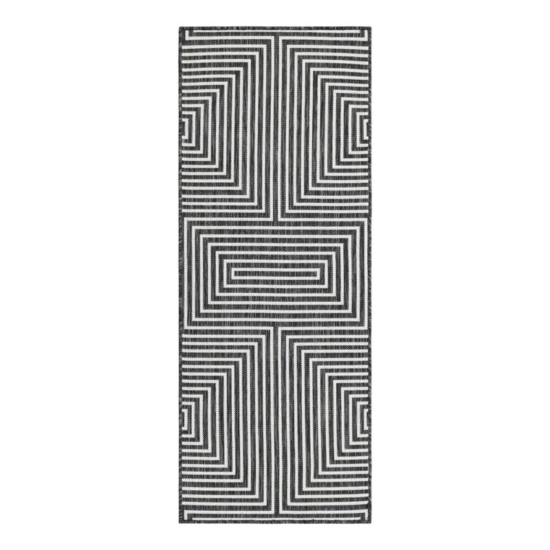 Tapis intérieur / extérieur d'extérieur moderne, Tapis de couloir 2 pi x 5 pi 3 po