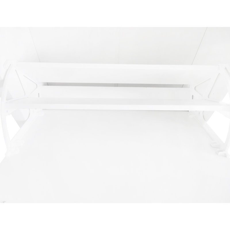 Armoire à chaussures avec 2 tiroirs rabattables et compartiments réglables, motif de grain de bois blanc pour les panneaux de rangement de la maison contemporaine, finition