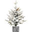 Arbre de Noël avec flocons de Noël 365 avec 70 lumières blanc chaud, base en pot et élément de décoration de table captivant