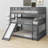 Triple Bed With Built-In Ladder,Slide And Guardrails-1929822898
