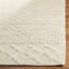 Tapis ivoire en laine / coton tissé à la main Hayhurst-1067652842