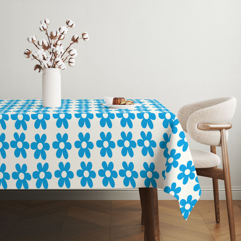 Premium Tablecloth (55 x 71 inches), 65% Cotton / 35% Polyester, Easy Clean | Machine Washable, Tumble Dryer Safe, Ironable | Perfect for Dining Room, Parties & Special Occasions, Stylish & Durable Design