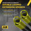 Ressort d'extension de porte de garage robuste à double boucle - 130 lb - Jaune-120284476-87122076