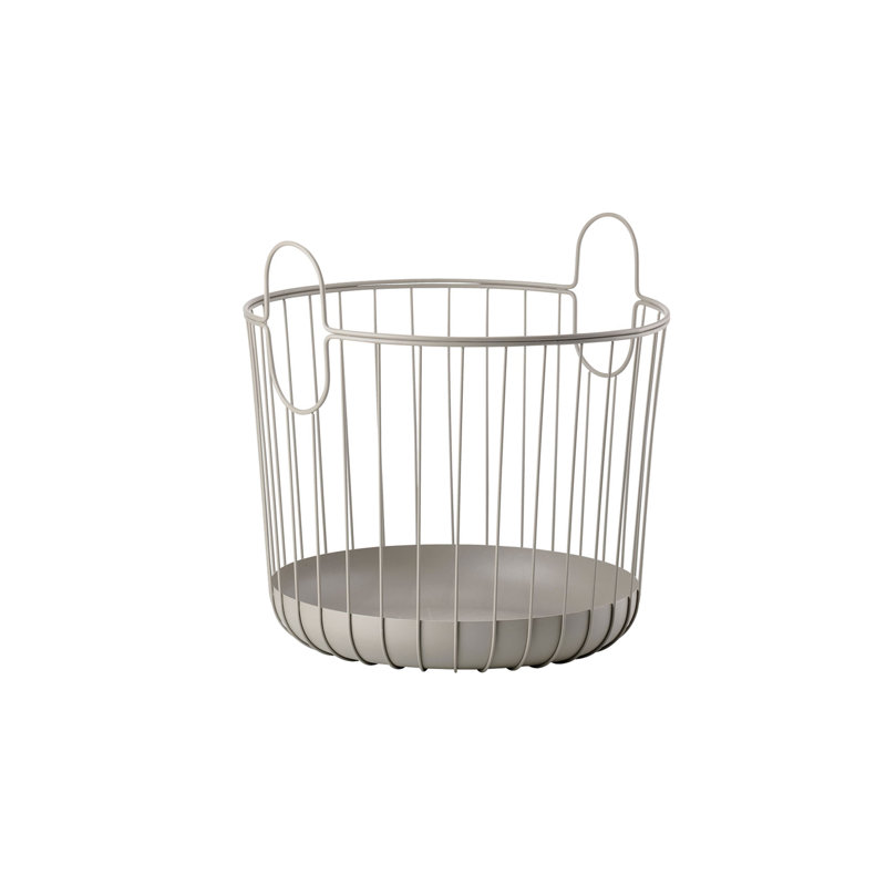 Zone Denmark Decorative Bin, Taupe, 40.6cm H x 40.6cm W x 41.1cm D