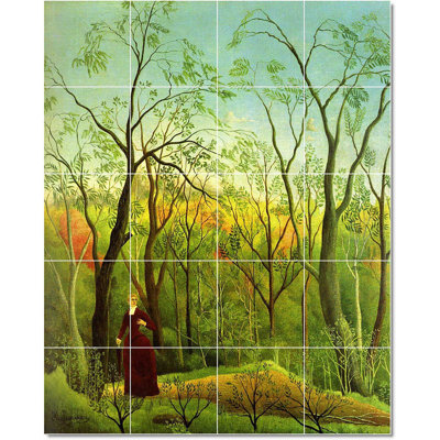 Carreau de céramique décorative 17 po x 21,25 po 4,25 po x 4,25 po