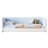 Twin Size Montessori Floor Bed with Upholstered Headboard & Armrests, Velvet Platform Bed Frame, Blue-128971331